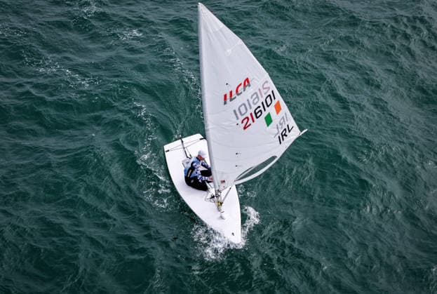 2026 ILCA Laser Men s World Sailing Championships, Dun Laoghaire, Dublin 25 8 2026 Ireland™s Ewan McMahon Ewan McMahon 25 8 2026  Copyright: xx DJI_20260825135712_0165_D