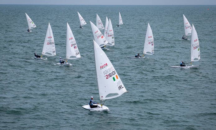 2026 ILCA Laser Men s World Sailing Championships, Dun Laoghaire, Dublin 25 8 2026 Ireland™s Ewan McMahon Ewan McMahon 25 8 2026  Copyright: xx DJI_20260825140234_0195_D