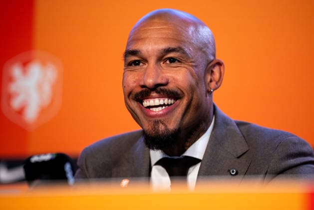 ZEIST, NETHERLANDS - AUGUST 25: KNVB director of football Nigel de Jong during the unveiling of Xavi Hernandez as the new head coach of the Netherlands men s football team at the KNVB Campus on August 25, 2026 in Zeist, Netherlands.  Copyright: xRenexNijhuis MBxMediax