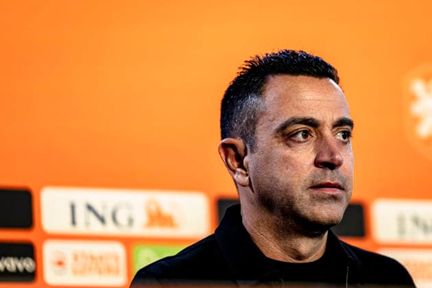 ZEIST Xavi Hernandez, head coach of the Netherlands national football team, during the Xavi Hernandez press conference, PK, Pressekonferenz at the KNVB Campus on 25 August 2026 in Zeist, the Netherlands. (Photo by DeFodi Images) - *** ZEIST Xavi Hernandez, head coach of the Netherlands national soccer team, during the Xavi Hernandez press conference at the KNVB Campus on August 25, 2026, in Zeist, the Netherlands. Photo by DeFodi Images