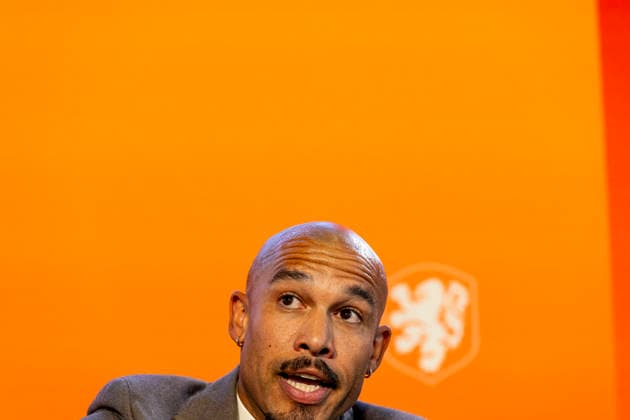 ZEIST KNVB director Nigel de Jong during the press conference, PK, Pressekonferenz for Xavi Hernandez at the KNVB Campus on 25 August 2026 in Zeist, the Netherlands. (Photo by DeFodi Images) - *** ZEIST KNVB director Nigel de Jong during the press conference for Xavi Hernandez at the KNVB Campus on August 25, 2026, in Zeist, the Netherlands. Photo by DeFodi Images