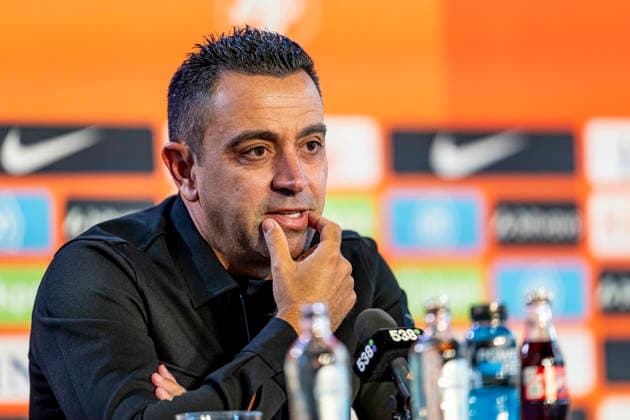 ZEIST Xavi Hernandez, head coach of the Netherlands national football team, during the Xavi Hernandez press conference, PK, Pressekonferenz at the KNVB Campus on 25 August 2026 in Zeist, the Netherlands. (Photo by DeFodi Images) - *** ZEIST Xavi Hernandez, head coach of the Netherlands national soccer team, during the Xavi Hernandez press conference at the KNVB Campus on August 25, 2026, in Zeist, the Netherlands. Photo by DeFodi Images