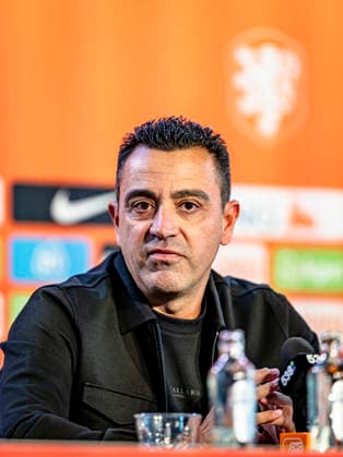 ZEIST Xavi Hernandez, head coach of the Netherlands national football team, during the Xavi Hernandez press conference, PK, Pressekonferenz at the KNVB Campus on 25 August 2026 in Zeist, the Netherlands. (Photo by DeFodi Images) - *** ZEIST Xavi Hernandez, head coach of the Netherlands national soccer team, during the Xavi Hernandez press conference at the KNVB Campus on August 25, 2026, in Zeist, the Netherlands. Photo by DeFodi Images