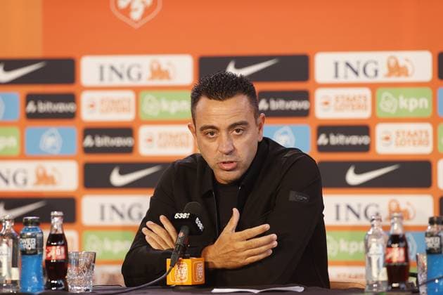ZEIST , 25-08-2026 , KNVB Campus, Presentation of the new manager, trainer coach of Oranje (Dutch National Football Team) Xavi Hernandez Presentation Xavi Hernandez  x206040537x Copyright: