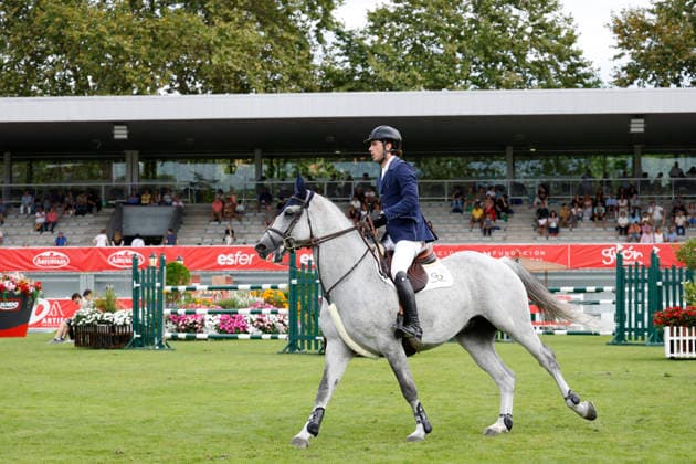 Gijon International Show Jumping Competition -CSI2* - August 25, 2026 Nuno Tiago Gomes rides on Korado de Baudignies during the Faults & Times Jumping CSI 2* at Las Mestas on August 25, 2026 in Gijon, Spain Gijon Asturias Spain  Copyright: xDavidxFernandezx originalFilename:fern__ndez-gijonint260825_np9Wx.jpg