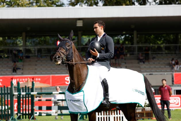 Gijon International Show Jumping Competition -CSI2* - August 25, 2026 Pablo Valle Espinedo rides on Bazooka Semilly during the Faults & Times Jumping CSI 2* at Las Mestas on August 25, 2026 in Gijon, Spain Gijon Asturias Spain  Copyright: xDavidxFernandezx originalFilename:fern__ndez-gijonint260825_nptdu.jpg