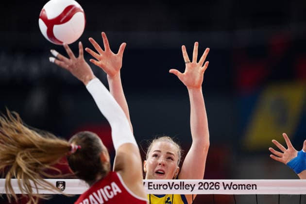 260825 Isabelle Haak of Sweden during the CEV EuroVolley 2026 group stage volleyball match between Sweden and Croatia on August 25, 2026 in Gothenburg. Photo: Mathias Bergeld BILDBYRAN kod MB MB1406 volleyboll volleyball cev eurovolley 2026 volleyboll-em sverige croatia sweden day 5 dam bbeng kroatien women kvinner *** August 25, 2026: Isabelle Haak of Sweden during the CEV EuroVolley 2026 group stage volleyball match between Sweden and Croatia on August 25, 2026 in Gothenburg. Photo by Mathias Bergeld. BILDBYRAN code MB MB1406 volleyball CEV EuroVolley 2026 European Volleyball Championship Sweden Croatia Day 5 women s volleyball  Copyright: MATHIASxBERGELD BB260825MB013