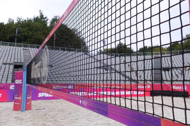 Beach volleyball, German Championships in Dortmund, preparations