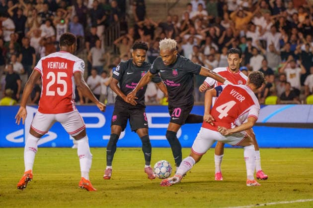 Joy-Lance Mickels seen during UEFA Champions League 26 27 4th qualifying round 2ed leg match between teams of Sabah FK and Hapoel Beer Sheva (Lukasz Germaniuk Ball Raw Images) Baku Tofiq Bahramov Stadium Azerbaijan Copyright: xLukaszxGermaniukx 260825WSZ-42