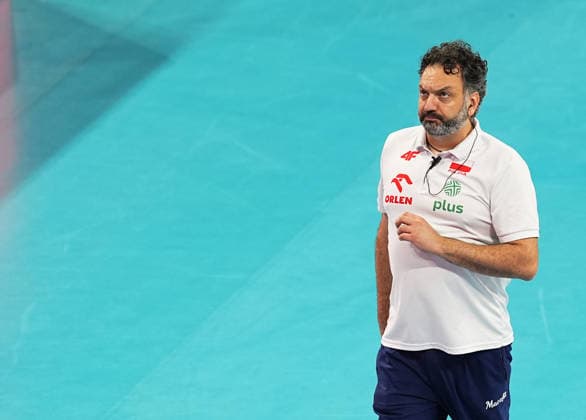 Poland v Slovenia - CEV EuroVolley 2026 ISTANBUL, TURKIYE - AUGUST 25: Head Coach of Poland Stefano Lavarini is seen during CEV Women s European Volleyball Championship Group A match between Poland and Slovenia at Sinan Erdem Dome in Istanbul, Turkiye on August 25, 2026. Esra Bilgin Anadolu Istanbul Turkey. Editorial use only. Please get in touch for any other usage.  Copyright: x2026xAnadoluxEsraxBilginx