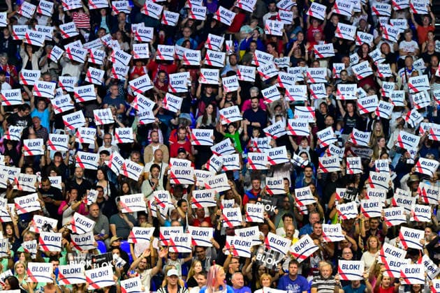 Czech fans during the Women s European Volleyball Championships Group B match Czech Republic vs Ukraine, on August 25, 2026, in Brno, Czech Republic. (CTKxPhoto VaclavxSalek) CTKPhotoP2026082505941  CTKPhotoP2026082505941