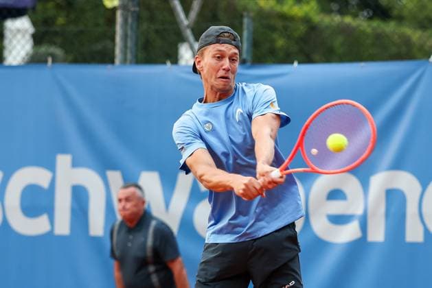im Bild, Tom Bittner (GER), Alec Beckley (ZAF) Vasilios Caripi (ZAF) vs. Tom Bittner (GER) Noah Thurner (GER), ATP, Tennis Herren Challenger Schwaben Open, Herren, Doppel, Tennis, Achtelfinale, 25.08.2026 Augsburg Bayern Deutschland *** Pictured: Tom Bittner (GER), Alec Beckley (ZAF), Vasilios Caripi (ZAF) vs. Tom Bittner (GER) and Noah Thurner (GER), ATP Challenger Schwaben Open, Men s Doubles, Tennis, Round of 16, August 25, 2026, Augsburg, Bavaria, Germany Copyright: xkolbert-press ChristianxKolbertx