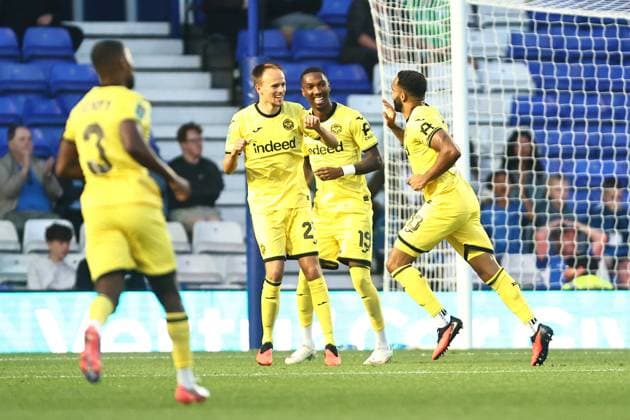 Callum Wilson of Brentford celebrates scoring their sides first goal Birmingham City v Brentford, EFL Carabao Cup, Second Round, Football, St. Andrew s at Knighthead Park, Birmingham, UK - 25 Aug 2026Birmingham St. Andrew s at Knighthead Park United Kingdom EDITORIAL USE ONLY No use with unauthorised audio, video, data, fixture lists, club league logos or live services. Online in-match use limited to 120 images, no video emulation. No use in betting, games or single club league player publications. Copyright: xPhilxOldham Shutterstockx 17115027t