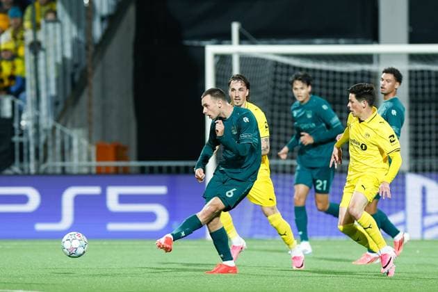 BODO , 25-08-2026 , Aspmyra Stadion , Champions League , knockout phase match 2 of 2 , season 2026 2027 , Bodo Glimt - NEC , picture shows NEC Nijmegen player Darko Mejasmic Bodo Glimt - NEC  x206045258x Copyright:
