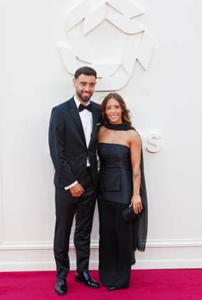 August 25, 2026, Manchester, United Kingdom: Manchester United, ManU captain BRUNO FERNANDES and his wife, ANA PINHO At the PFA Player of the Year Awards 2026, Manchester Opera House UK PFA Player Of The Year Awards 2026,  - ZUMAp211 20260825_aap_p211_009 Copyright: xAndyxVonxPipx