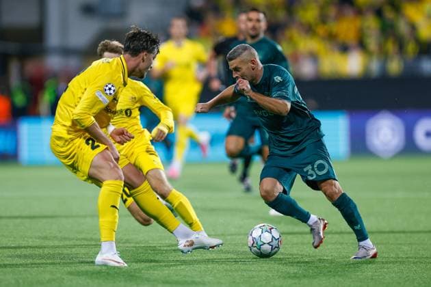 BODO , 25-08-2026 , Aspmyra Stadion , Champions League , knockout phase match 2 of 2 , season 2026 2027 , Bodo Glimt - NEC , picture shows NEC Nijmegen player Bryan Linssen Bodo Glimt - NEC  x206046473x Copyright: