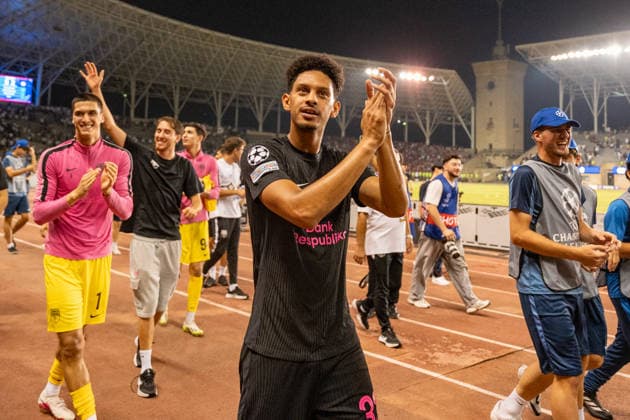 Junior Almeida seen during UEFA Champions League 26 27 4th qualifying round 2ed leg match between teams of Sabah FK and Hapoel Beer Sheva (Lukasz Germaniuk Ball Raw Images) Baku Tofiq Bahramov Stadium Azerbaijan Copyright: xLukaszxGermaniukx GER_SABvHBS-42