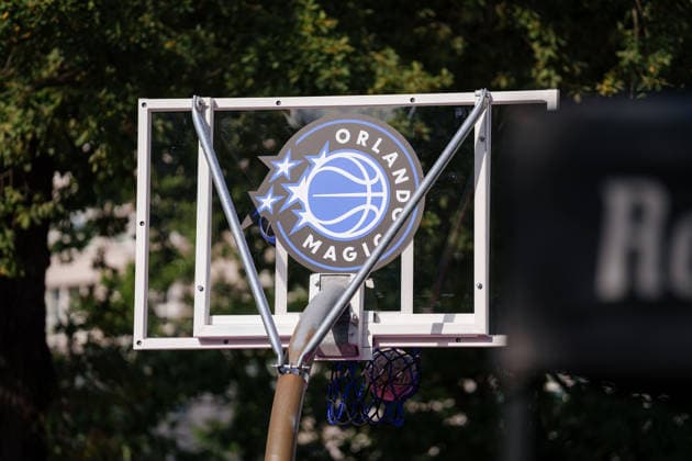Opening of the Lietzenseepark Basketball Court: Orlando Magic Germany Summer Tour 2026. Newly redesigned basketball court, photographed at the opening on August 25, 2026, at Lietzenseepark, Berlin, Berlin, Lietzenseepark, Berlin, Germany