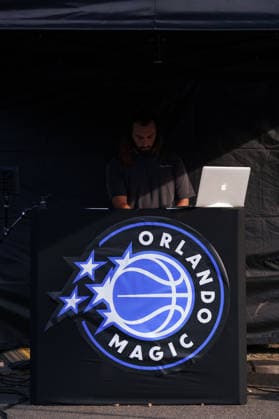 Opening of the Lietzenseepark Basketball Court: Orlando Magic Germany Summer Tour 2026. Newly redesigned basketball court, photographed at the opening on August 25, 2026, at Lietzenseepark, Berlin, Berlin, Lietzenseepark, Berlin, Germany