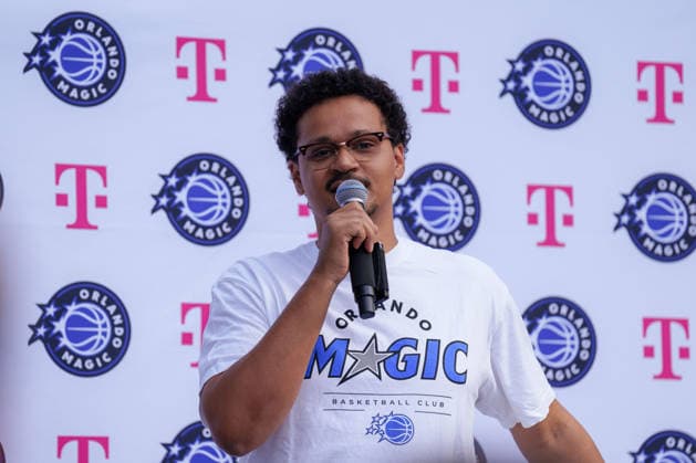 Opening of the Basketball Court at Lietzenseepark: Orlando Magic Germany Summer Tour 2026; Amo Paul at the opening of the basketball court on August 25, 2026, at Lietzenseepark, Berlin, Berlin, Lietzenseepark, Berlin, Germany
