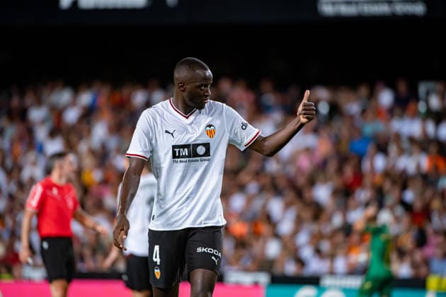 August 25, 2026, Valencia, Valencia, Spain: MOUCTAR DIAKHABY of Valencia CF during the LaLiga EA Sports, match between Valencia CF versus Real Betis at Mestalla Stadium Soccer 2026: LaLiga EA Sports: Valencia CF - Real Betis  - ZUMAs385 20260825_zsp_s385_029 Copyright: xLeopoldxSoglox