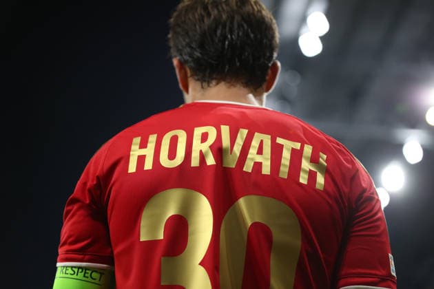 LINZ, AUSTRIA - AUGUST 25: Sascha Horvath of LASK during the UEFA Champions League Play-off 2nd leg match between LASK and Celtic Glasgow at Oberoesterreich Arena on August 25, 2026 in Linz, Austria. (Photo by Severin Aichbauer Sports Press Photo SPP)  Copyright: xSeverinxAichbauer SPPx Sportspressphoto_SPR215933