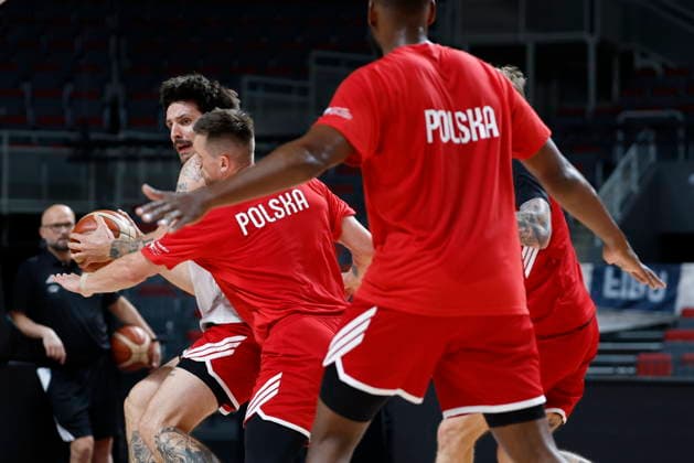 Ryga 25.08.2026 KOSZYKOWKA KOSZKADRA REPREZENTACJA POLSKI TRENING - - - BASKETBALL POLISH national team, Nationalteam PRACTICE PRACTISE NZ Dominik Olejniczak , FOT. WOJCIECH FIGURSKI 058SPORT.PL NEWSPIX.PL --- newspix.pl  FOT. WOJCIECH FIGURSKI 058SPOR