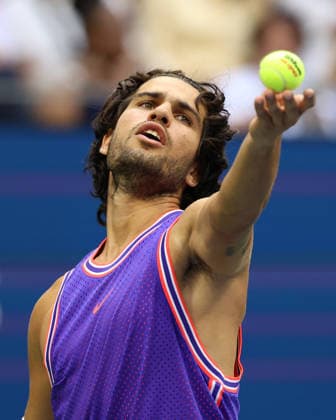 August 25, 2026, New York City, New York, USA: CARLOS ALCARAZ of Spain during the match in the first round mixed doubles of US Open with S. Williams of USA against E. Routliffe of New Zealand and L. Glasspool of Great Britain. New York, USA. New York City USA - ZUMAc278 20260825_zsp_c278_028 Copyright: xMarcinxCholewinskix