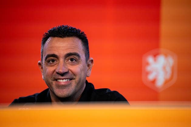 ZEIST, NETHERLANDS - AUGUST 25: Netherlands head coach Xavi Hernandez attends a press conference, PK, Pressekonferenz as he is unveiled as the new head coach of the Netherlands men s football team at the KNVB Campus on August 25, 2026 in Zeist, Netherlands.  Copyright: xRenexNijhuis MBxMediax