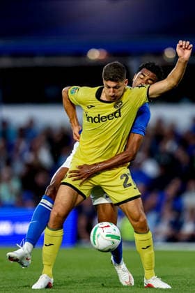 Birmingham City v Brentford, EFL Cup Shall we dance Brentford midfielder Vitaly Janelt (27) battles for possession during the EFL Cup match between Birmingham City and Brentford at the St Andrew s @ Knighthead Park, Birmingham, UK on 25 August 2026. Birmingham St Andrew s @ Knighthead Park West Midlands UK Editorial use only DataCo restrictions apply See www.football-dataco.com , Copyright: xManjitxNarotrax PSI-24746-0038