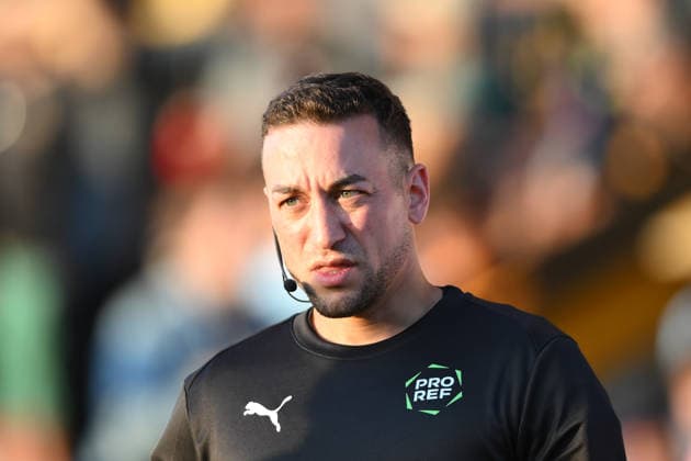 Cambridge United v Millwall - Carabao Cup Second Round Paul Howard, the match referee, warms up prior to the Carabao Cup Second Round match between Cambridge United and Millwall at the Cledara Abbey Stadium in Cambridge, on August 25, 2026. Cambridge Cambridgeshire  Copyright: xMIxNewsx originalFilename:fletcher-cambridg260825_npj1F.jpg