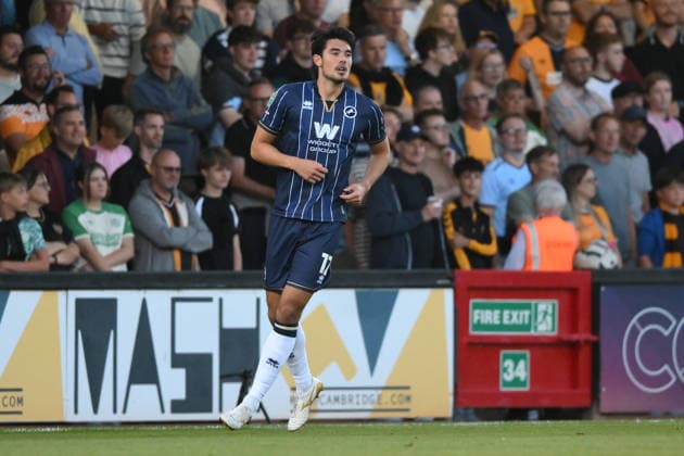 Cambridge United v Millwall - Carabao Cup Second Round Elkan Baggott of Millwall during the Carabao Cup Second Round match between Cambridge United and Millwall at the Cledara Abbey Stadium in Cambridge, on August 25, 2026. Cambridge Cambridgeshire  Copyright: xMIxNewsx originalFilename:fletcher-cambridg260825_npWrP.jpg