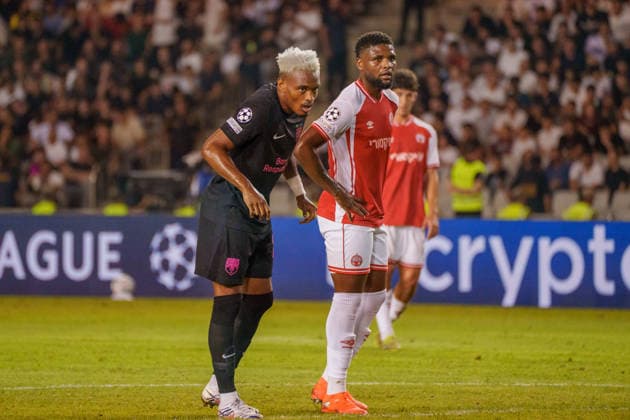 Joy-Lance Mickels seen during UEFA Champions League 26 27 4th qualifying round 2ed leg match between teams of Sabah FK and Hapoel Beer Sheva (Lukasz Germaniuk Ball Raw Images) Baku Tofiq Bahramov Stadium Azerbaijan Copyright: xLukaszxGermaniukx 250825WSZ-233