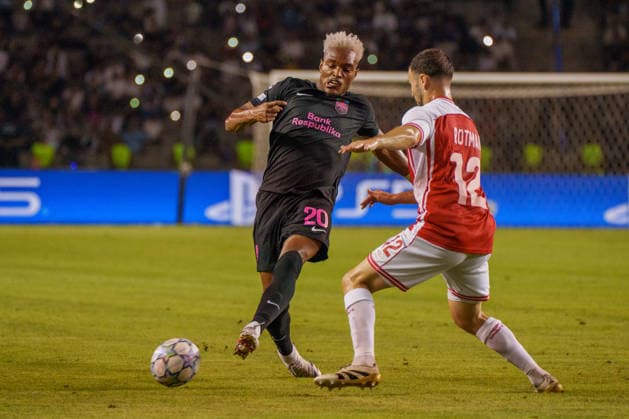 Joy-Lance Mickels seen during UEFA Champions League 26 27 4th qualifying round 2ed leg match between teams of Sabah FK and Hapoel Beer Sheva (Lukasz Germaniuk Ball Raw Images) Baku Tofiq Bahramov Stadium Azerbaijan Copyright: xLukaszxGermaniukx 250825WSZ-247