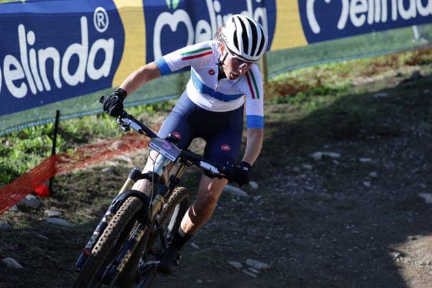 26.08.2026, Daolasa di Commezzadura, Val di Sole Bikeland, 2026 UCI MTB World Championship, WM, Weltmeisterschaft Women Elite s E-MTB XC (E-MTB Cross Country) Anna Oberparleiter 5 (ITA) Daolasa di Commezzadura Val di Sole Bikeland Trento Italy *** August 26, 2026, Daolasa di Commezzadura, Val di Sole Bikeland, 2026 UCI MTB World Championships, Women s Elite E MTB XC (E MTB Cross Country) Anna Oberparleiter 5 ITA Daolasa di Commezzadura Val di Sole Bikeland Trento, Italy Copyright: xJustPictures.ch FrancescoxMinghettix jp-en-FrMi-MNG_0264