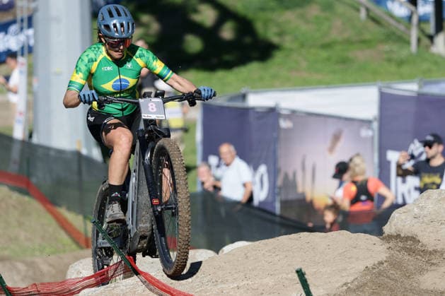 26.08.2026, Daolasa di Commezzadura, Val di Sole Bikeland, 2026 UCI MTB World Championship, WM, Weltmeisterschaft Women Elite s E-MTB XC (E-MTB Cross Country) Roberta Kelly Stopa 8 (BRA) Daolasa di Commezzadura Val di Sole Bikeland Trento Italy *** August 26, 2026, Daolasa di Commezzadura, Val di Sole Bikeland, 2026 UCI MTB World Championships Women s Elite E MTB XC E MTB Cross Country Roberta Kelly Stopa 8 BRA Daolasa di Commezzadura Val di Sole Bikeland Trento, Italy Copyright: xJustPictures.ch FrancescoxMinghettix jp-en-FrMi-MNG_0227