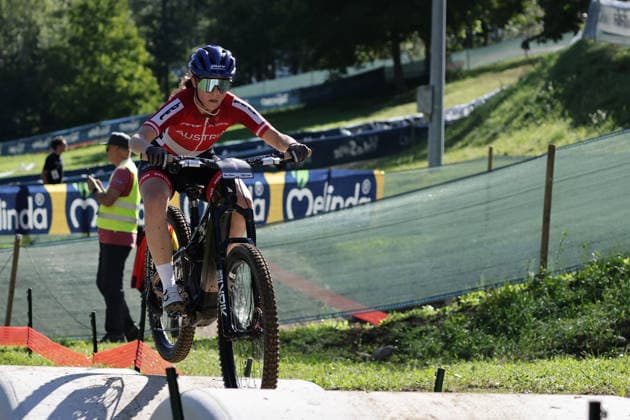 26.08.2026, Daolasa di Commezzadura, Val di Sole Bikeland, 2026 UCI MTB World Championship, WM, Weltmeisterschaft Women Elite s E-MTB XC (E-MTB Cross Country) Anna Spielmann 1 (AUT) Daolasa di Commezzadura Val di Sole Bikeland Trento Italy *** August 26, 2026, Daolasa di Commezzadura, Val di Sole Bikeland, 2026 UCI MTB World Championships Women s Elite E MTB XC E MTB Cross Country Anna Spielmann 1 AUT Daolasa di Commezzadura Val di Sole Bikeland Trento, Italy Copyright: xJustPictures.ch FrancescoxMinghettix jp-en-FrMi-MNG_0288