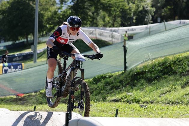 26.08.2026, Daolasa di Commezzadura, Val di Sole Bikeland, 2026 UCI MTB World Championship, WM, Weltmeisterschaft Women Elite s E-MTB XC (E-MTB Cross Country) Kathrin Stirnemann 2 (SUI) Daolasa di Commezzadura Val di Sole Bikeland Trento Italy *** August 26, 2026, Daolasa di Commezzadura, Val di Sole Bikeland, 2026 UCI MTB World Championships Women s Elite E MTB XC (E MTB Cross Country) Kathrin Stirnemann 2 SUI Daolasa di Commezzadura Val di Sole Bikeland Trento, Italy Copyright: xJustPictures.ch FrancescoxMinghettix jp-en-FrMi-MNG_0297