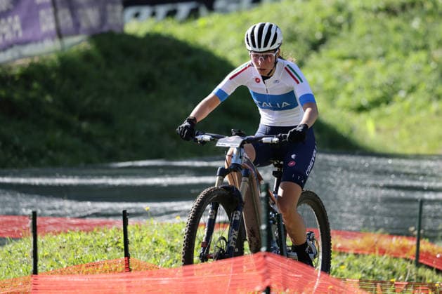 26.08.2026, Daolasa di Commezzadura, Val di Sole Bikeland, 2026 UCI MTB World Championship, WM, Weltmeisterschaft Women Elite s E-MTB XC (E-MTB Cross Country) Anna Oberparleiter 5 (ITA) Daolasa di Commezzadura Val di Sole Bikeland Trento Italy *** August 26, 2026, Daolasa di Commezzadura, Val di Sole Bikeland, 2026 UCI MTB World Championships Women s Elite E MTB XC E MTB Cross Country Anna Oberparleiter 5 ITA Daolasa di Commezzadura Val di Sole Bikeland Trento, Italy Copyright: xJustPictures.ch FrancescoxMinghettix jp-en-FrMi-MNG_0327