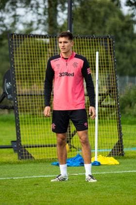 Vanja Dragojevic training ahead of tomorrow s UEFA Conference League qualifying match against Jablonec. Rangers Training - The Rangers Training Centre, Glasgow, Lanarkshire, Scotland, UK - 26 Aug 2026Glasgow The Rangers Training Centre Lanarkshire United Kingdom  Copyright: xO Rourke RangersxFC Shutterstockx 17117524o