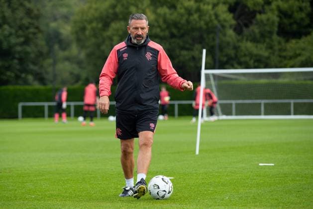 Rangers manager Derek McInnes at training ahead of tomorrow s UEFA Conference League qualifying match against Jablonec. Rangers Training - The Rangers Training Centre, Glasgow, Lanarkshire, Scotland, UK - 26 Aug 2026Glasgow The Rangers Training Centre Lanarkshire United Kingdom  Copyright: xO Rourke RangersxFC Shutterstockx 17117524r