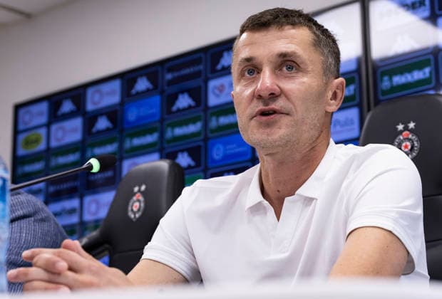 FK Partizan press conference, PK, Pressekonferenz Head coach Sasa Ilic of Partizan during the FK Partizan Press Conference at stadium FK Partizan on August 26, 2026 in Belgrade, Serbia. Belgrade Serbia Copyright: xSrdjanxStevanovicx x