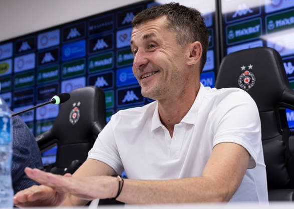 FK Partizan press conference, PK, Pressekonferenz Head coach Sasa Ilic of Partizan during the FK Partizan Press Conference at stadium FK Partizan on August 26, 2026 in Belgrade, Serbia. Belgrade Serbia Copyright: xSrdjanxStevanovicx x