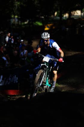 2026 UCI Mountain Bike World Championships Picture by Ed Sykes SWpix.com - 26 08 2026 - Cycling - 2026 UCI Mountain Bike World Championships - Val di Sole, Trentino, Italy - E-mountain bike (E-MTB) Cross Country - Men Elite - Jerome Gilloux (France) Copyright: x xSWpix.comx(t axPhotographyxHubxLtd)xEdxSykes SWpix.comx SWP-3030-19455