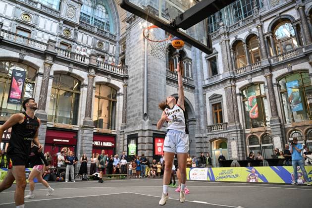 Basketball, 3x3, FIBA European Championships in Antwerp, press event