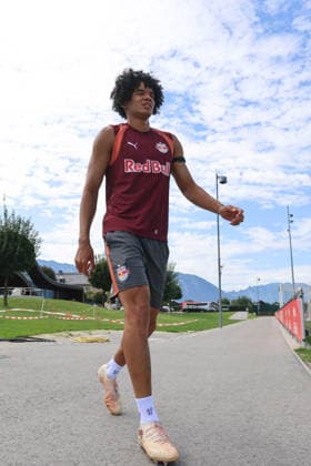 SOCCER - UEFA EL, RBS vs Mjaellby SALZBURG,AUSTRIA,26.AUG.26 - SOCCER - UEFA Europa League, play-off, Red Bull Salzburg vs Mjaellby AIF, preview, training RBS. Image shows Anrie Chase (RBS).  GEPAxpictures xMathiasxMandl