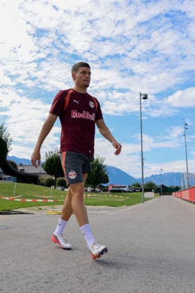 SOCCER - UEFA EL, RBS vs Mjaellby SALZBURG,AUSTRIA,26.AUG.26 - SOCCER - UEFA Europa League, play-off, Red Bull Salzburg vs Mjaellby AIF, preview, training RBS. Image shows Damir Redzic (RBS).  GEPAxpictures xMathiasxMandl