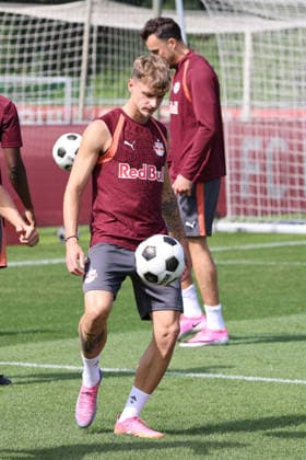 SOCCER - UEFA EL, RBS vs Mjaellby SALZBURG,AUSTRIA,26.AUG.26 - SOCCER - UEFA Europa League, play-off, Red Bull Salzburg vs Mjaellby AIF, preview, training RBS. Image shows Nikolas Veratschnig (RBS).  GEPAxpictures xMathiasxMandl