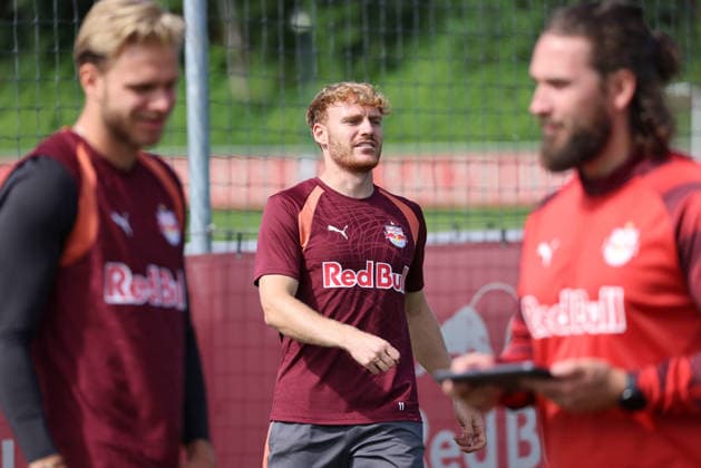SOCCER - UEFA EL, RBS vs Mjaellby SALZBURG,AUSTRIA,26.AUG.26 - SOCCER - UEFA Europa League, play-off, Red Bull Salzburg vs Mjaellby AIF, preview, training RBS. Image shows Yorbe Vertessen (RBS).  GEPAxpictures xMathiasxMandl