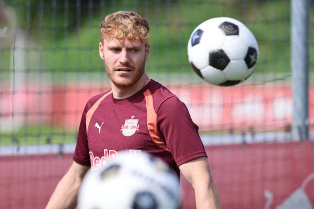 SOCCER - UEFA EL, RBS vs Mjaellby SALZBURG,AUSTRIA,26.AUG.26 - SOCCER - UEFA Europa League, play-off, Red Bull Salzburg vs Mjaellby AIF, preview, training RBS. Image shows Yorbe Vertessen (RBS).  GEPAxpictures xMathiasxMandl